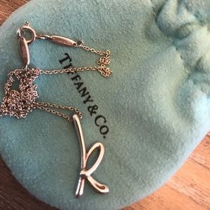 Tiffany & Co necklace with letter K Elsa Perretti